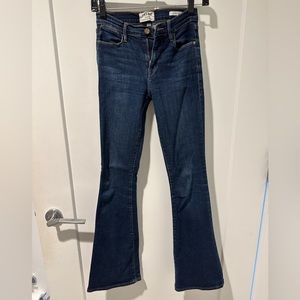 Frame Le Flair Navy Boot Cut Jeans